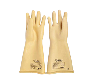 11KV High Voltage Electrical Insulation Rubber Gloves (IS 4770) - Safety Mart Rajkot